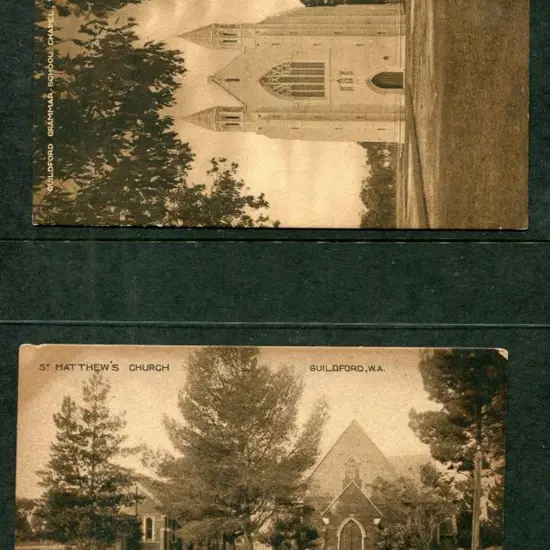 "Guildford Grammar School Chapel, West Front" fine ...