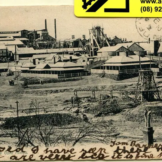 "Lake View Gold Mines" W.C. Simpson b&w postally ...