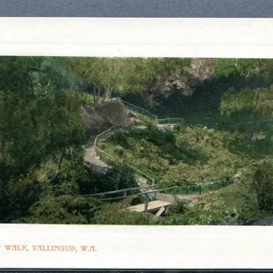 "Lovers Walk, Yallingup, WA" coloured with white ...