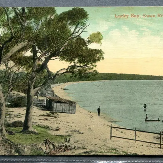 "Lucky Bay, Swan River, W.A." colour Falk. Fine ...