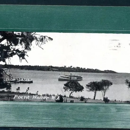 "Point Walter, WA" b&w with wide green picture ...