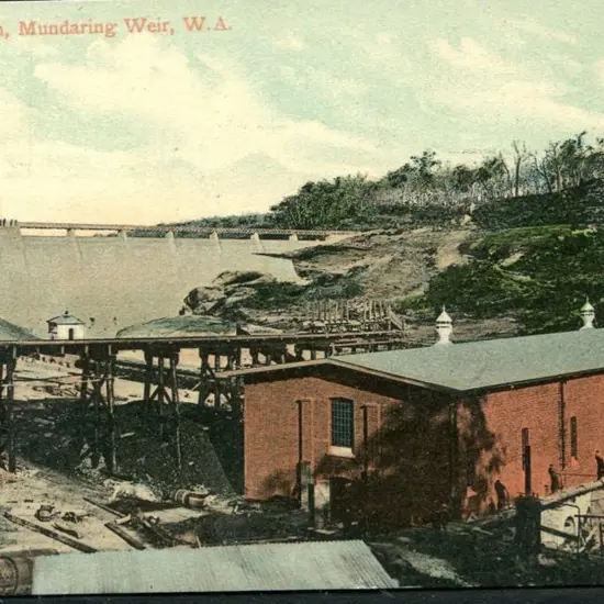 "Pumping Station, Mundaring Weir, WA" Falk colour ...