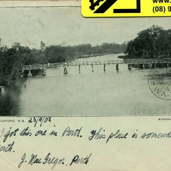 "Swan River Guildford, W.A." Robinson's Ltd ...