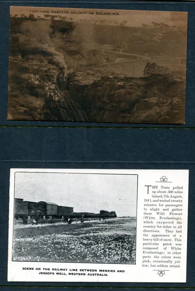 "Swan View, Eastern Goldfields Railway, WA" b&w on ... Image 1++