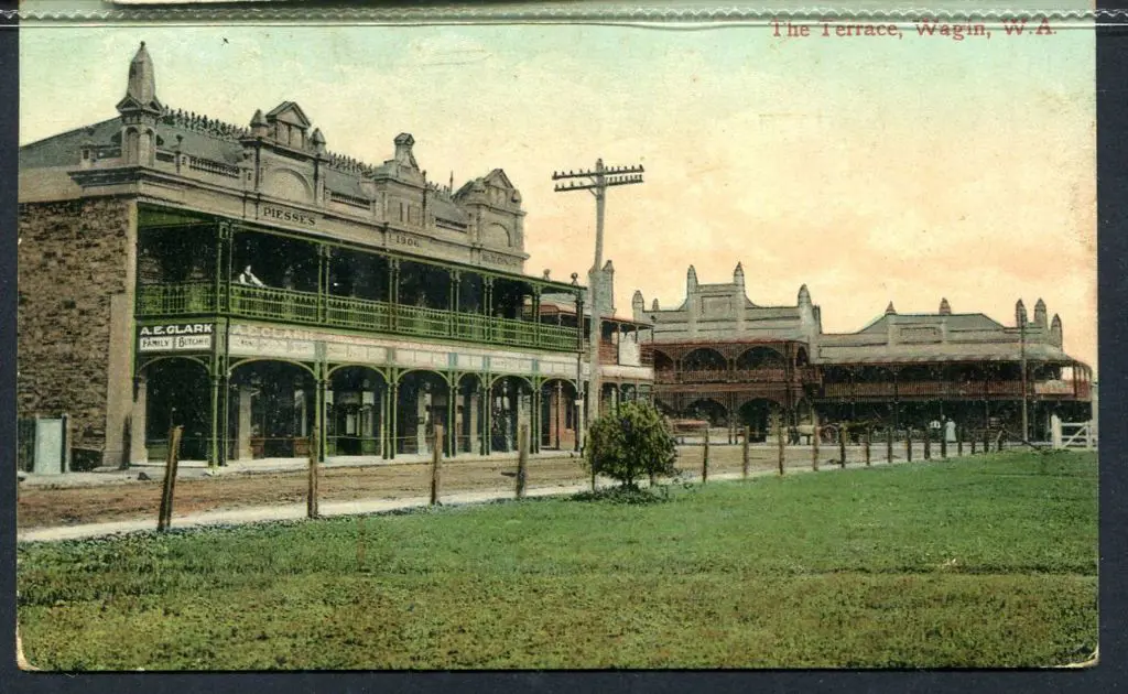 "The Terrace, Wagin, WA" Falk colour with 1d swan ... Image 1++