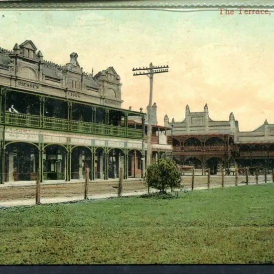 "The Terrace, Wagin, WA" Falk colour with 1d swan ...
