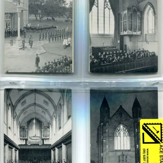 "The Western Aspect at Night", "The Nave Looking ...
