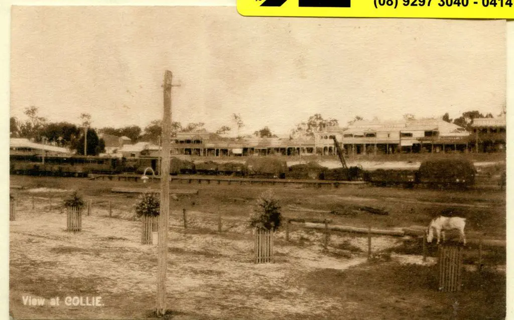 "View at Collie" sepia & white card printed in ... Image 1++