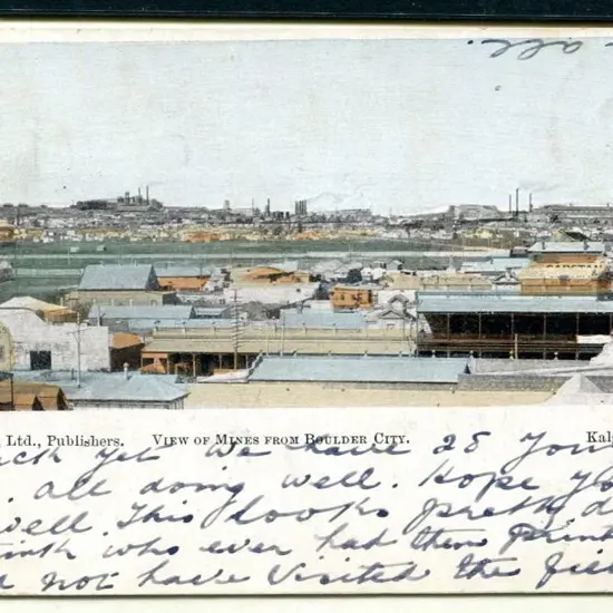 "View of Mines from Boulder City" Hocking & Co ...