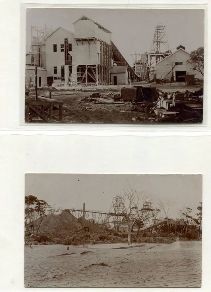 Untitled Australian Gold Mine Scenes on 2 b&w ... Image 1++
