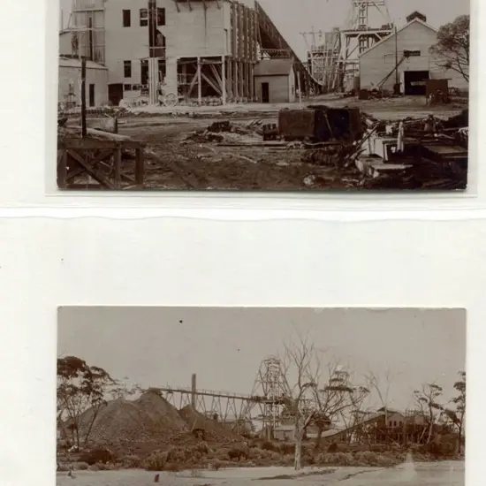 Untitled Australian Gold Mine Scenes on 2 b&w ...