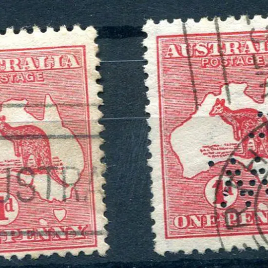 1913 1st Watermark 1d red, Die II with "extra ...