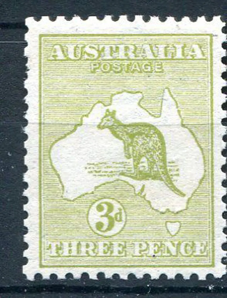 1913 1st Watermark 3d olive. Fine MUH with pulled ... Image 1++