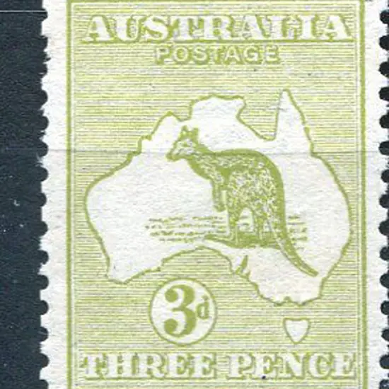 1913 1st Watermark 3d olive. Fine MUH with pulled ...