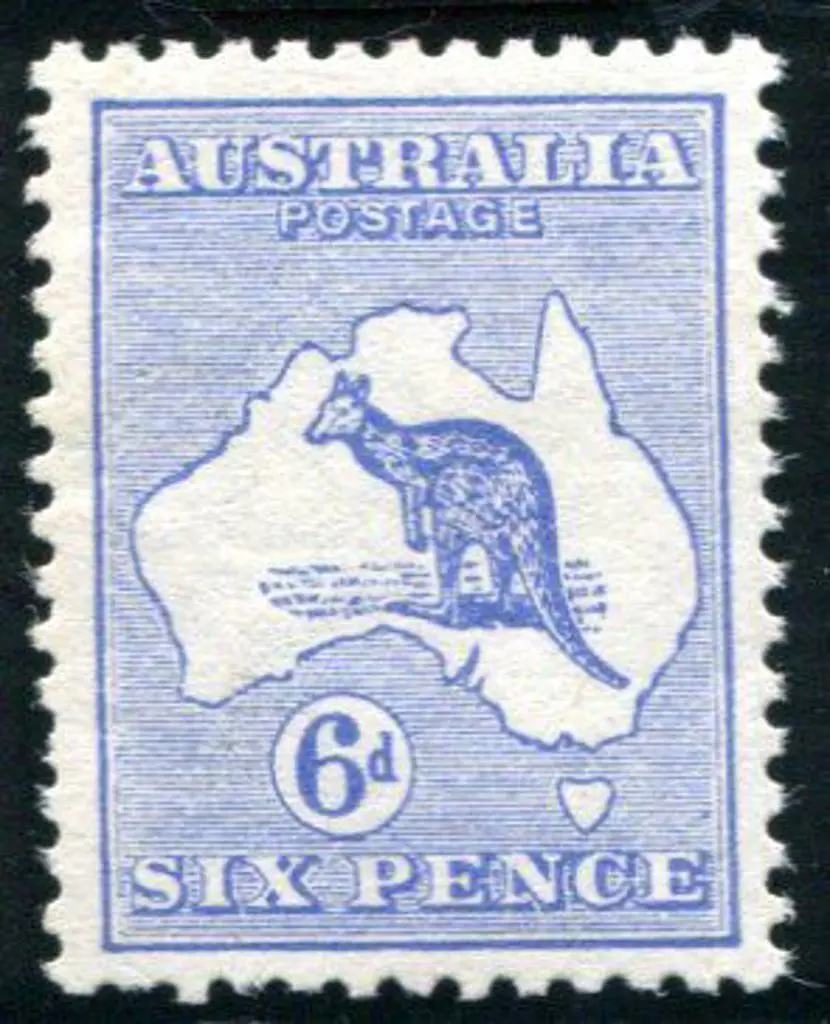 1913 1st Watermark 6d deep blue. MUH with a couple ... Image 1++