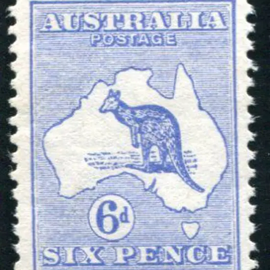 1913 1st Watermark 6d deep blue. MUH with a couple ...