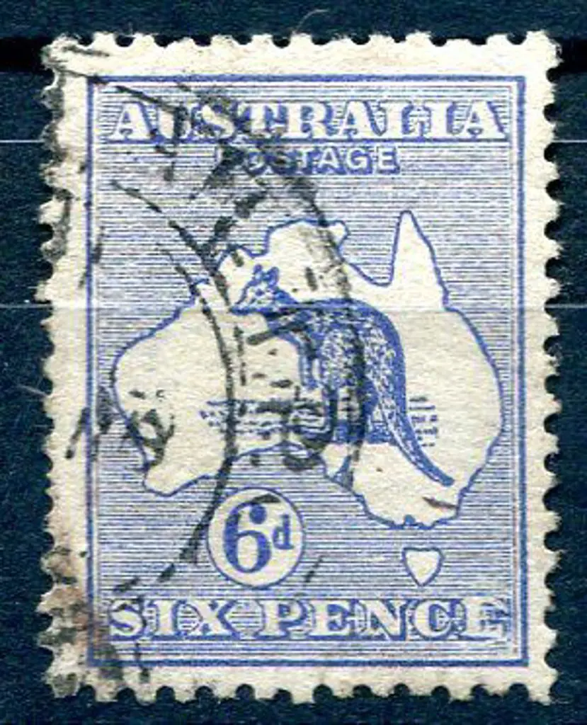 1913 1st Watermark 6d ultramarine with "retouched ... Image 1++
