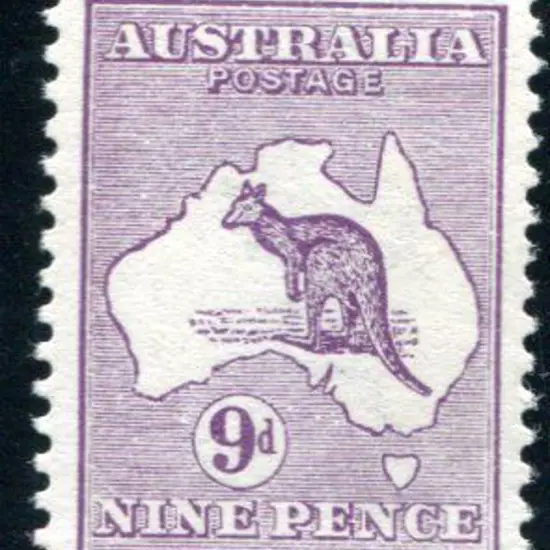 1913 1st Watermark 9d violet. A lovely fresh MUH ...