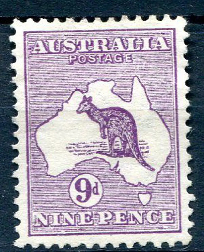 1913 1st Watermark 9d violet with "breaks in ... Image 1++