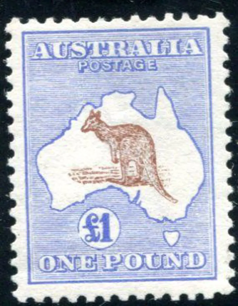 1913 1st Watermark £1 red-brown & blue with duty ... Image 1++