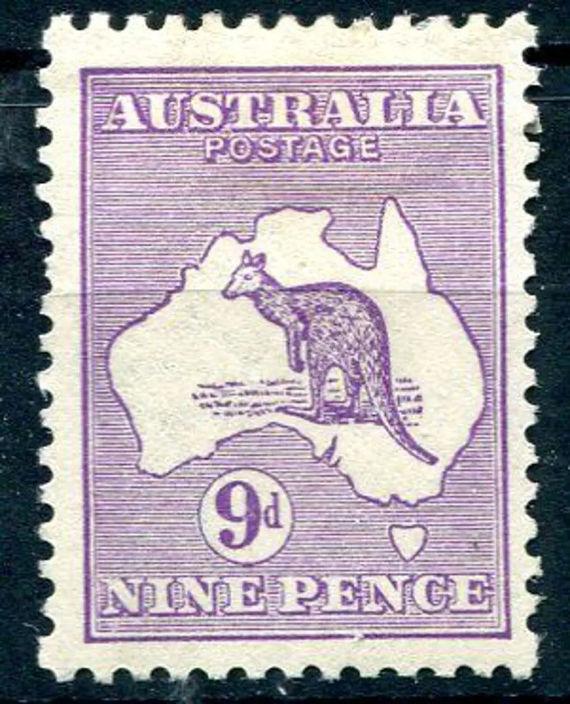 1915 2nd Watermark 9d violet. MLH with good perfs ... Image 1++