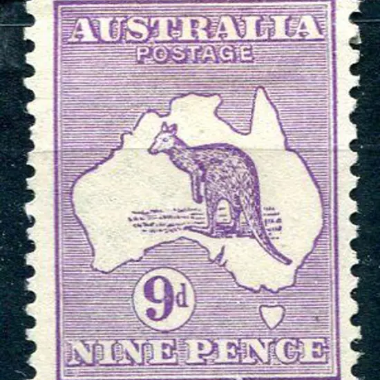 1915 2nd Watermark 9d violet. MLH with good perfs ...