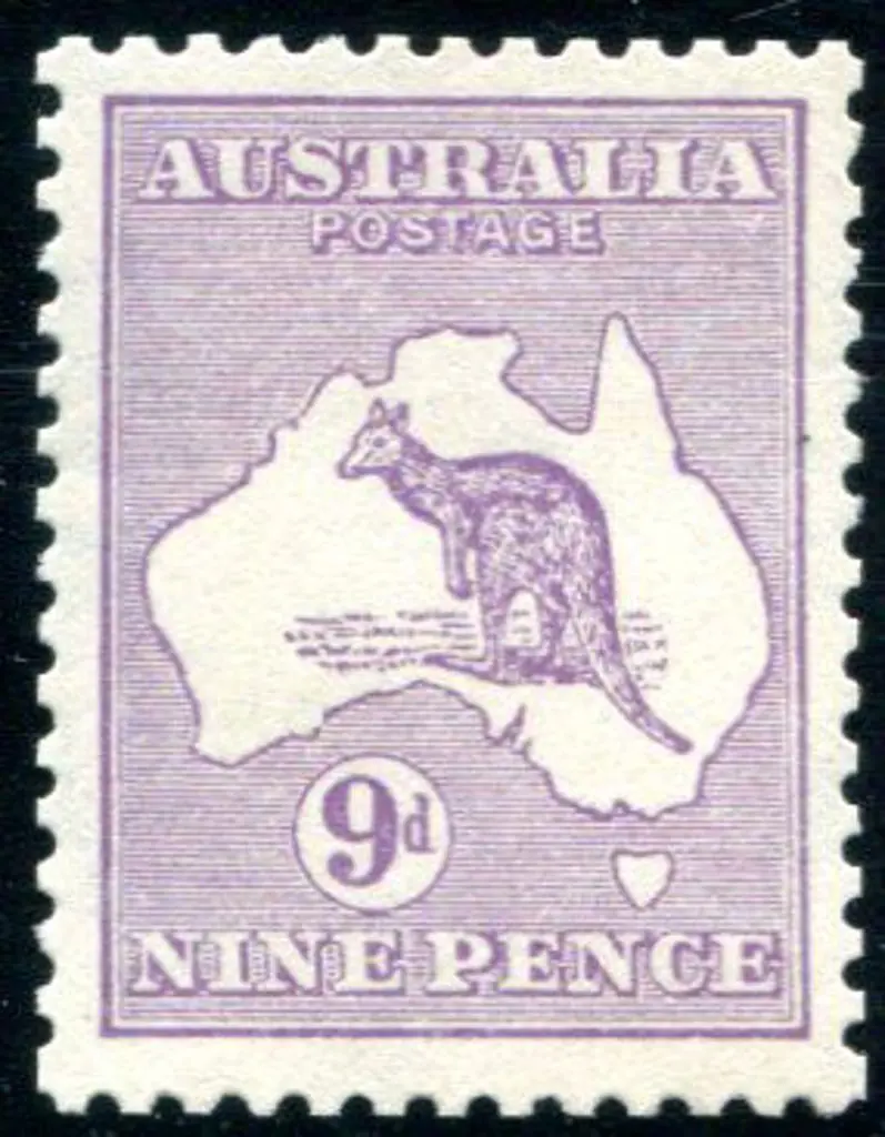 1915 2nd Watermark 9d violet. Well centered with ... Image 1++