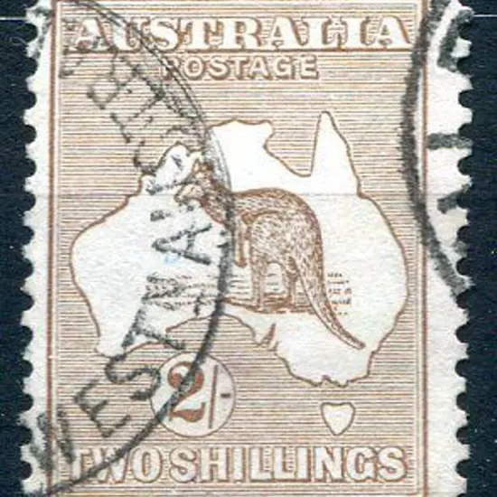 1915 2nd Watermark 2/- light brown fine used with ...