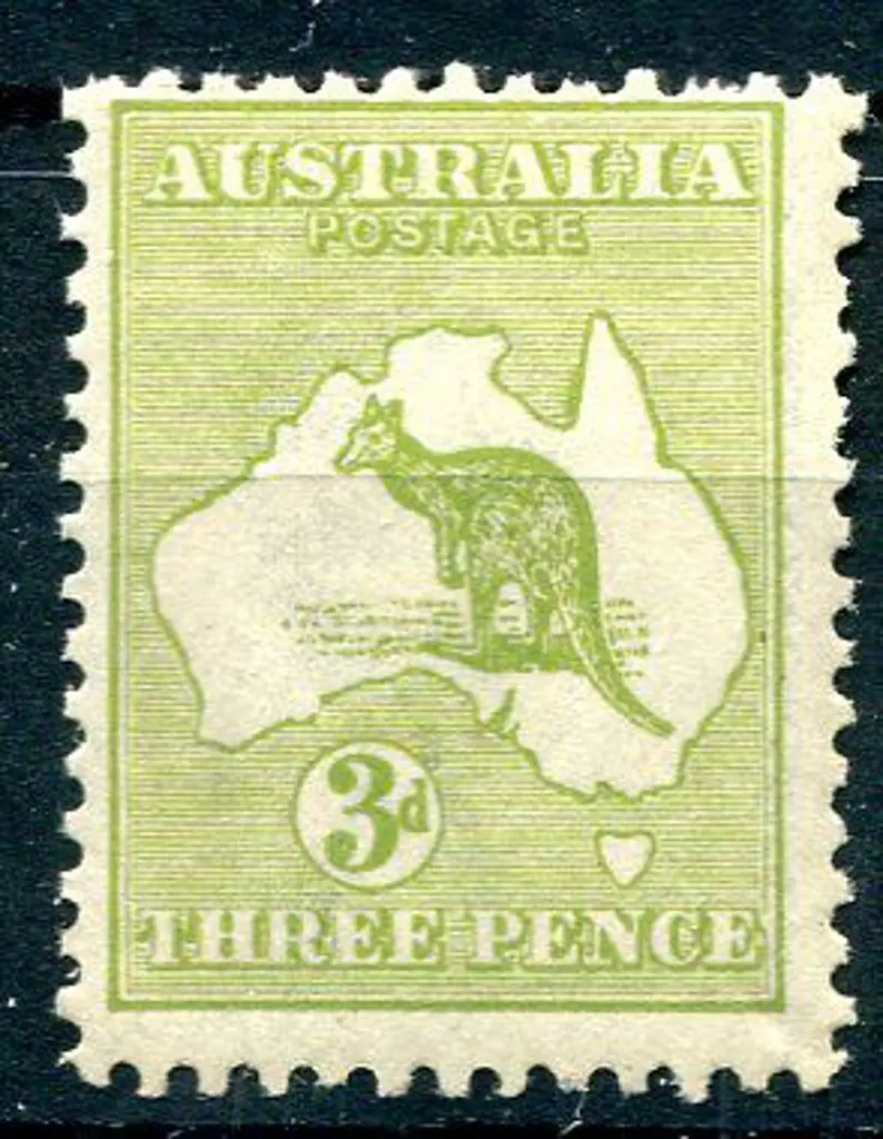 1915/28 3rd Watermark 3d olive green, Die II. ... Image 1++