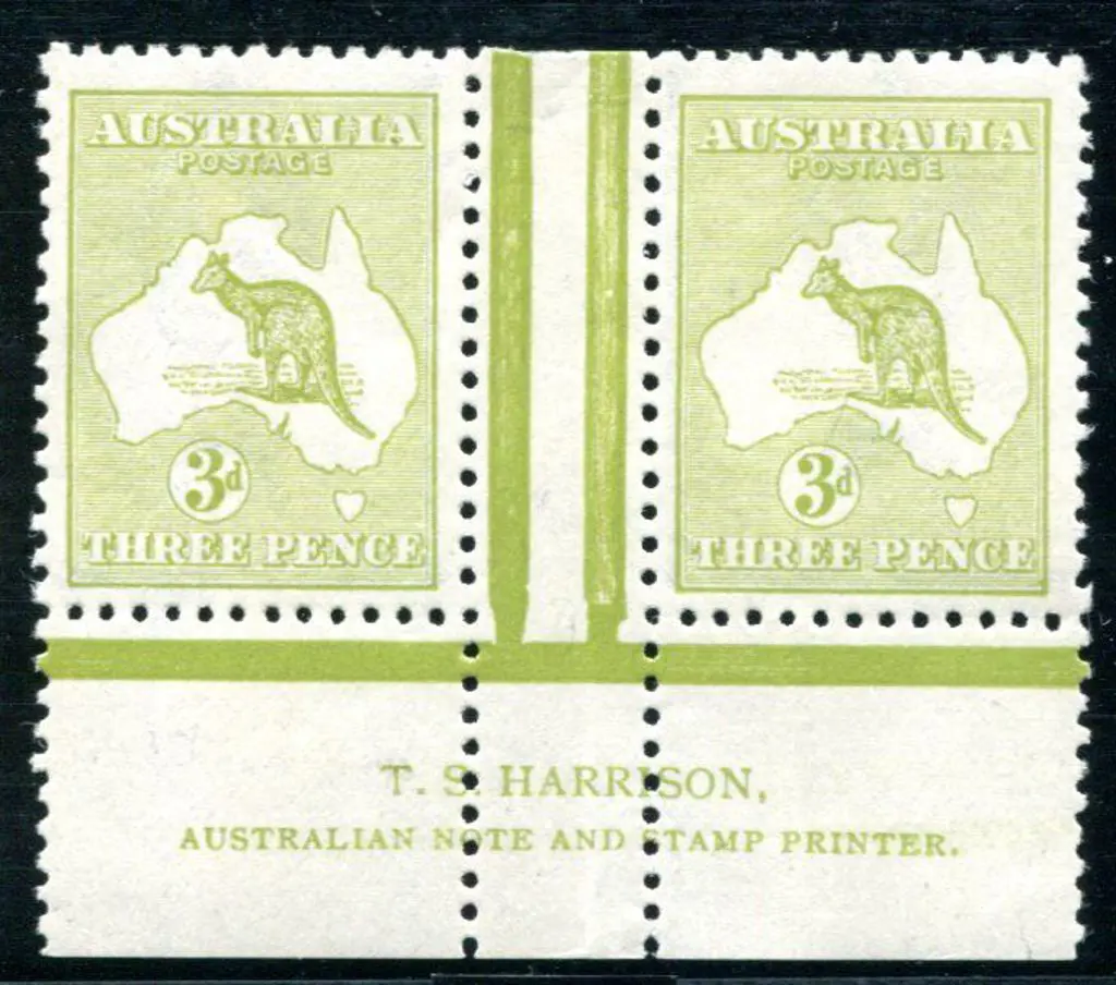 1915/28 3rd Watermark 3d olive, Die I Harrison ... Image 1++
