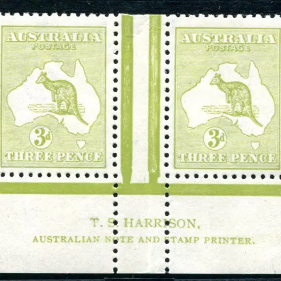 1915/28 3rd Watermark 3d olive, Die I Harrison ...