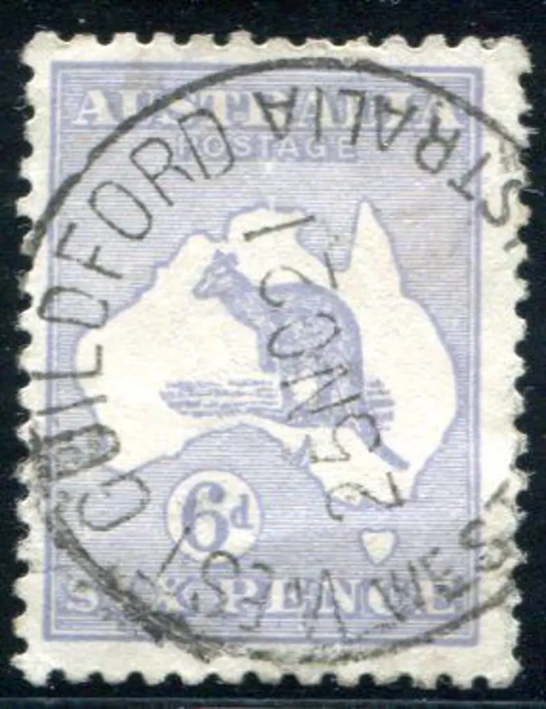 1915/28 3rd Watermark 6d dull grey-blue with "bite ... Image 1++