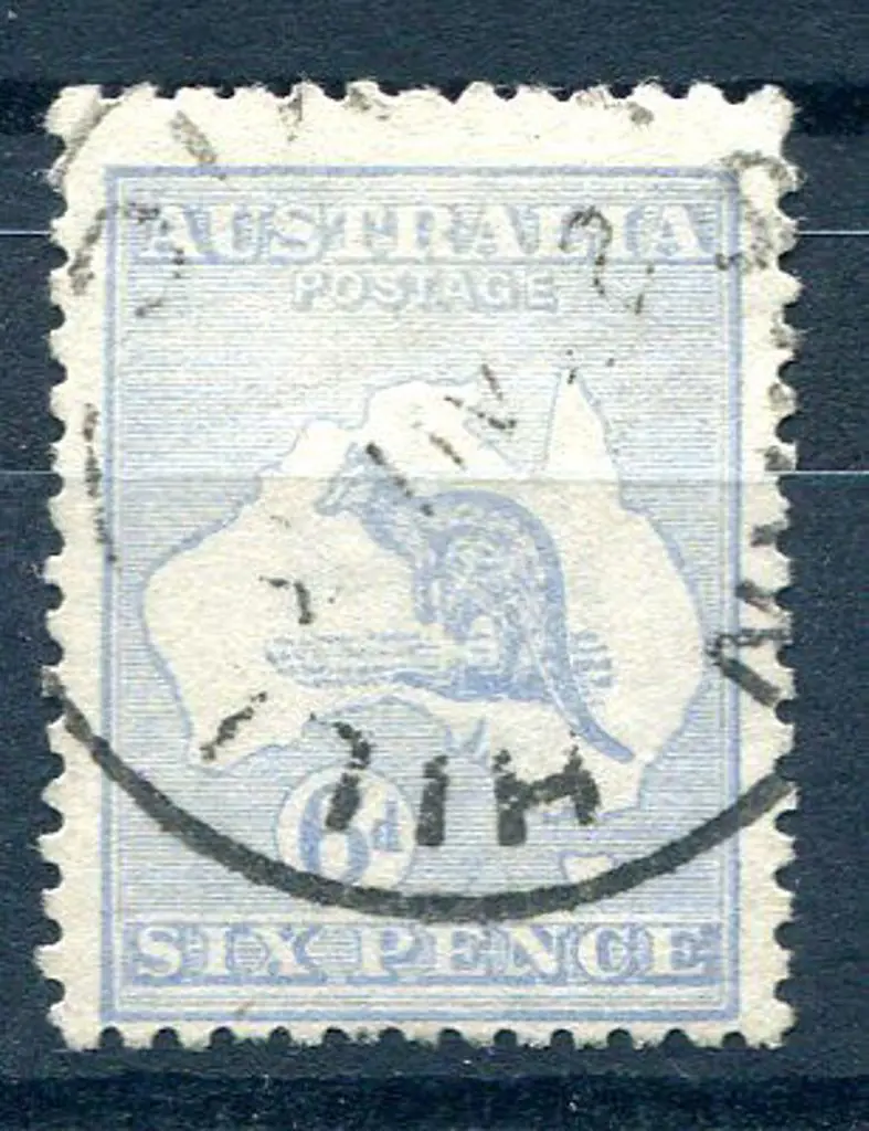 1915/28 3rd Watermark 6d ultramarine with "broken ... Image 1++