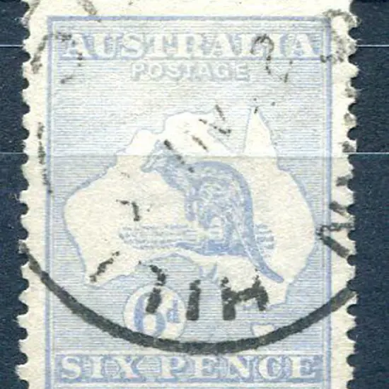 1915/28 3rd Watermark 6d ultramarine with "broken ...