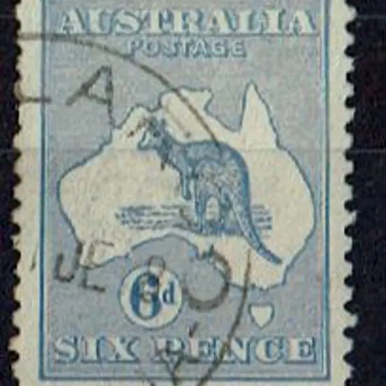 1915/28 3rd Watermark 6d ultramarine with inverted ...