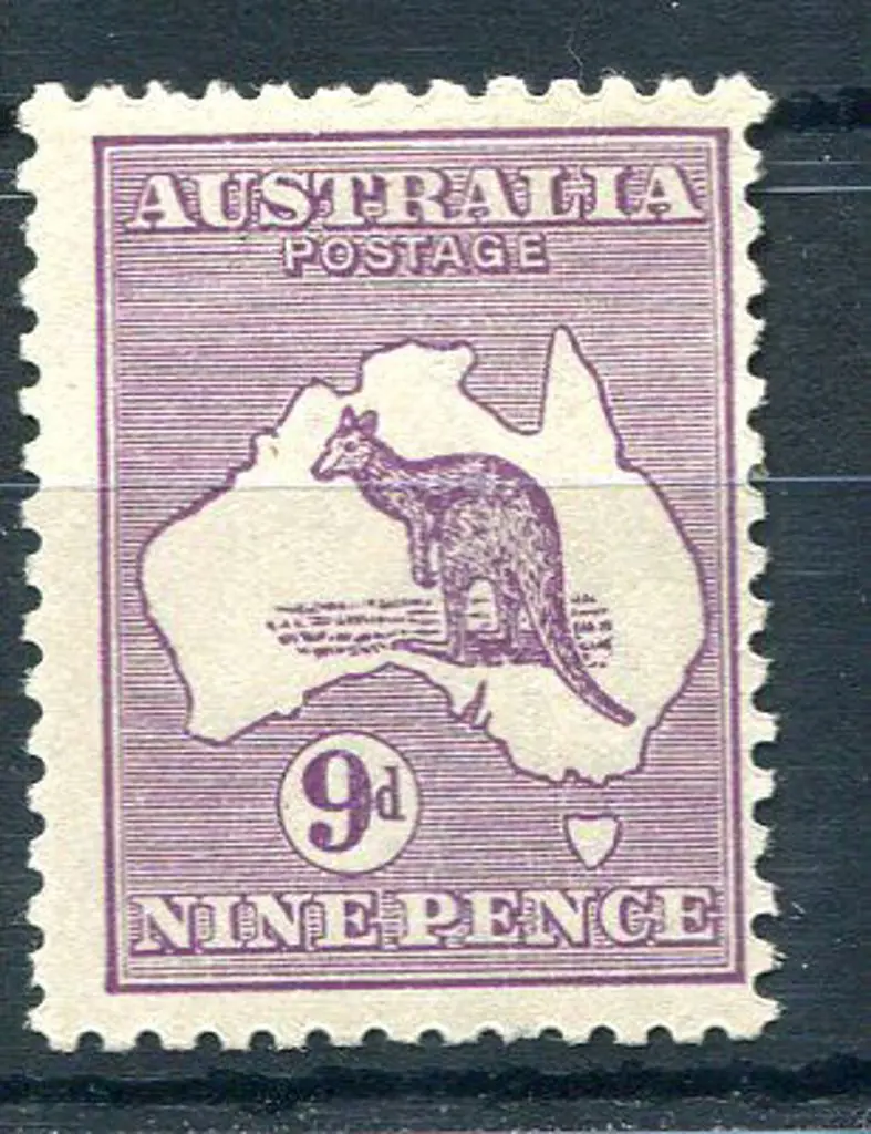 1915/28 3rd Watermark 9d violet, Die IIB with ... Image 1++
