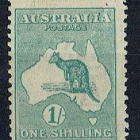 1915/28 3rd Watermark 1/- dull blue-green, Die IIB ...