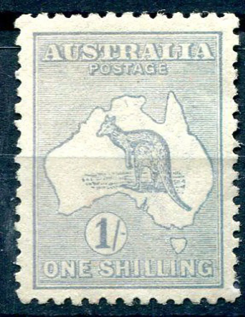 1915/28 3rd Watermark 1/- grey-green, Die II, MVLH ... Image 1++