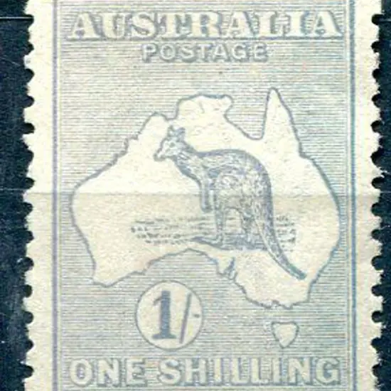 1915/28 3rd Watermark 1/- grey-green, Die II, MVLH ...