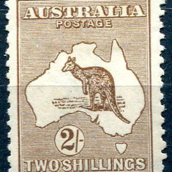 1915/28 3rd Watermark 2/- brown. MLH/MH with a of ...