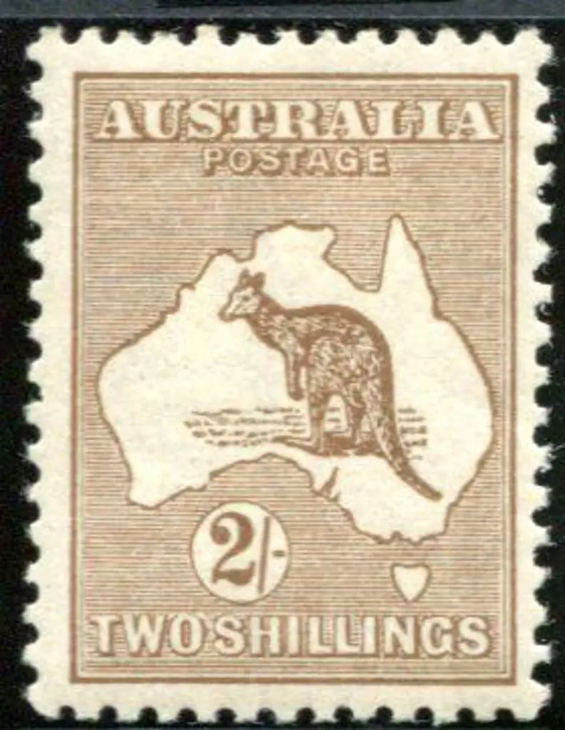 1915/28 3rd Watermark 2/- brown. MVLH with good ... Image 1++