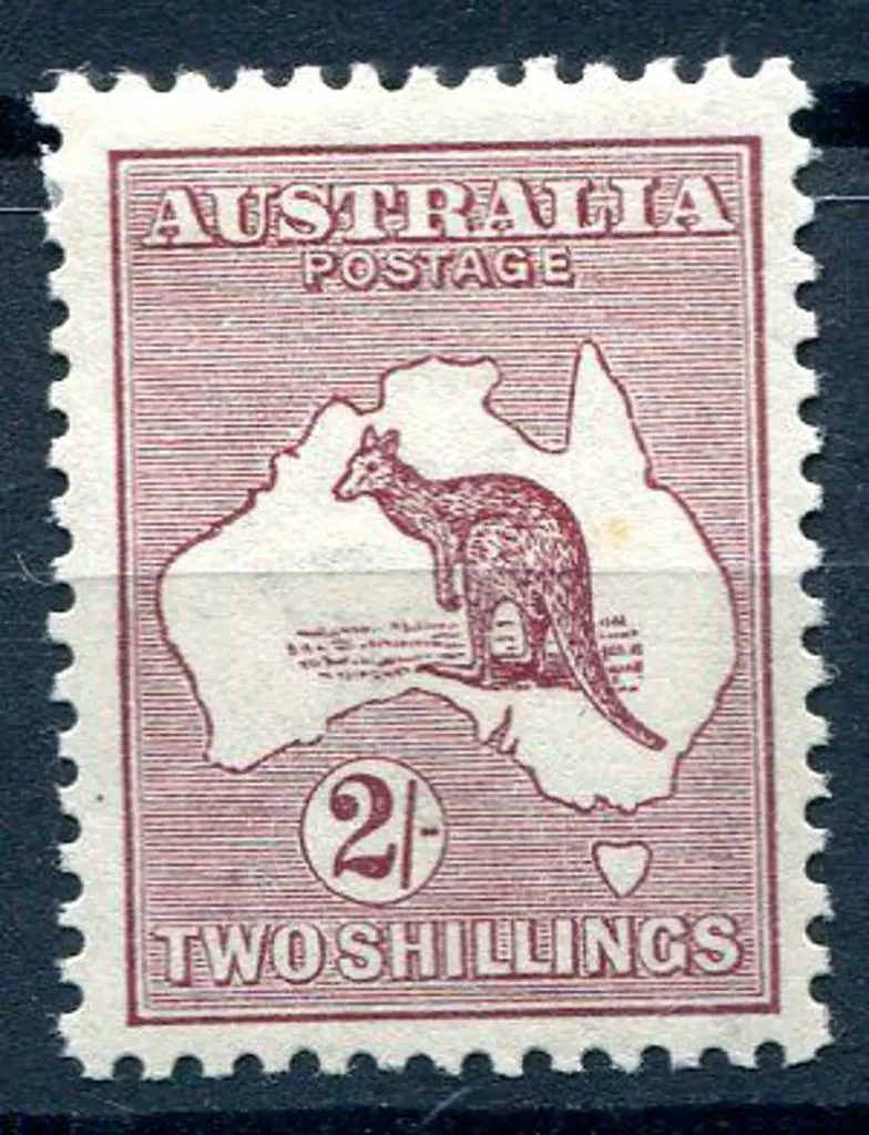 1915/28 3rd Watermark 2/- maroon. MLH & well ... Image 1++