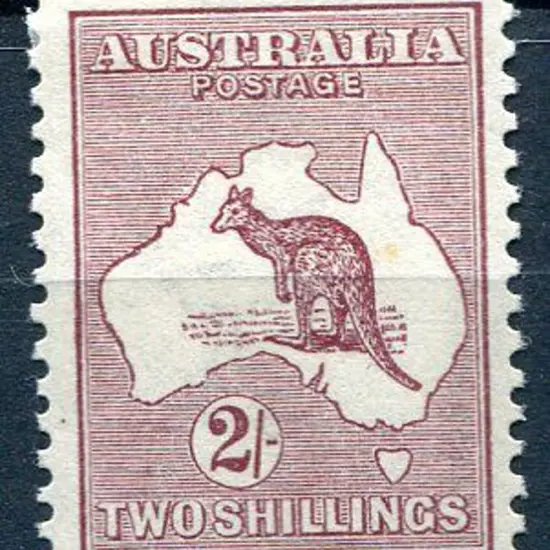 1915/28 3rd Watermark 2/- maroon. MLH & well ...