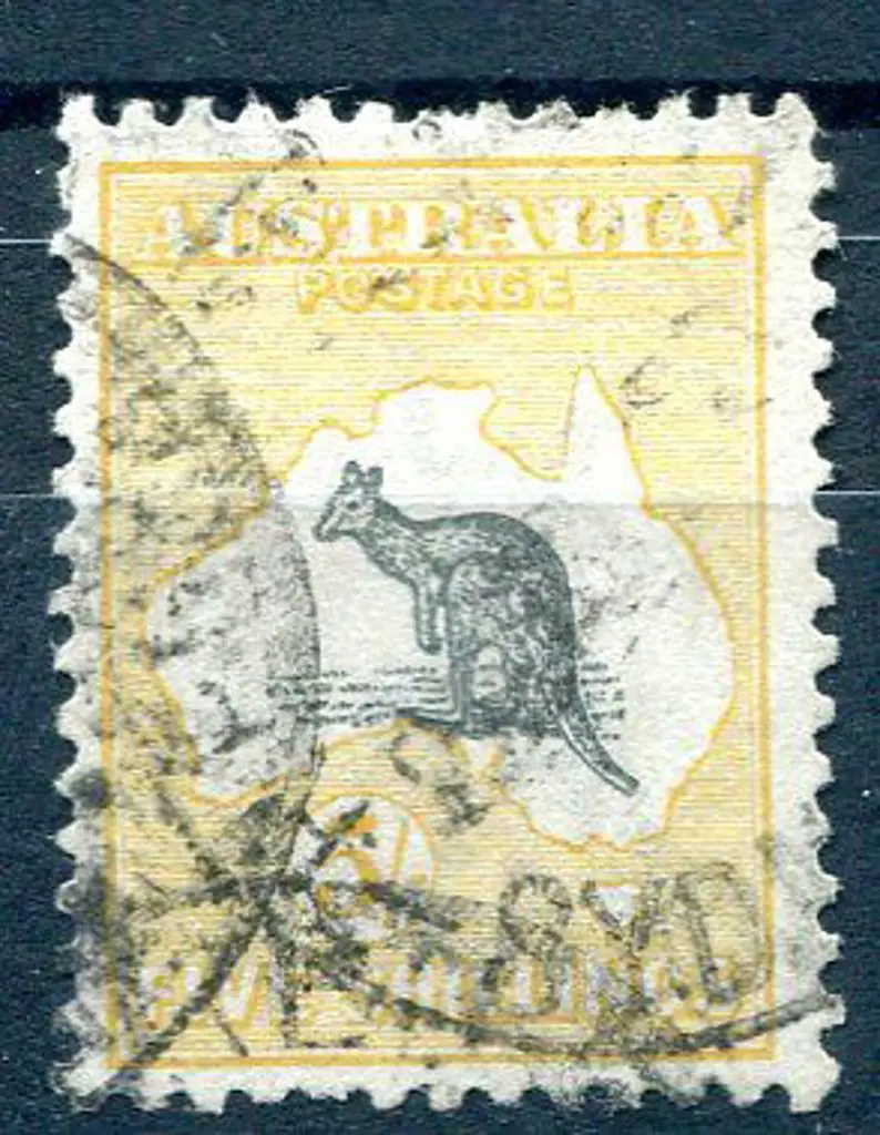 1915/28 3rd Watermark 5/- grey & pale yellow with ... Image 1++