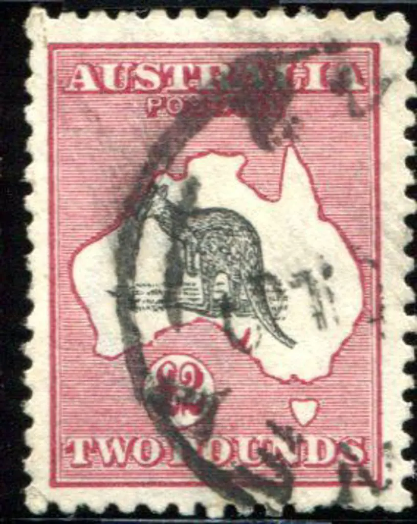 1915/28 3rd Watermark £2 grey-black & crimson ... Image 1++