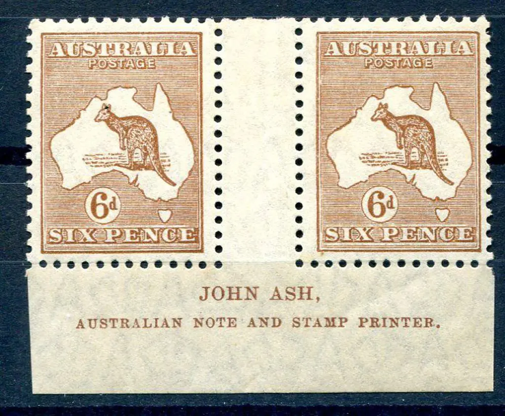 1929/30 Small Multiple Watermark 6d pale chestnut ... Image 1++