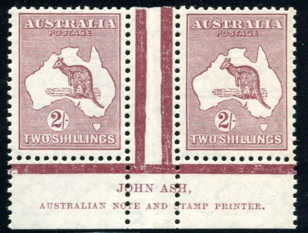 1929/30 Small Multiple Watermark 2/- pale maroon ... Image 1++