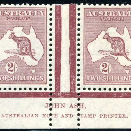 1929/30 Small Multiple Watermark 2/- pale maroon ...