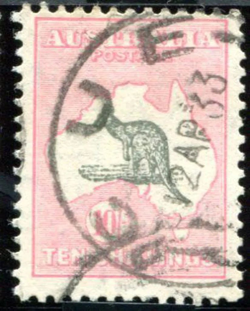 1929/30 Small Multiple Watermark 10/- grey & pale ... Image 1++