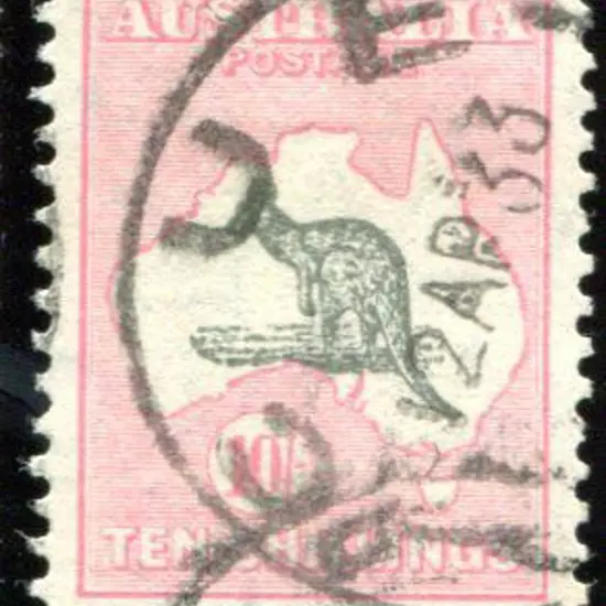 1929/30 Small Multiple Watermark 10/- grey & pale ...